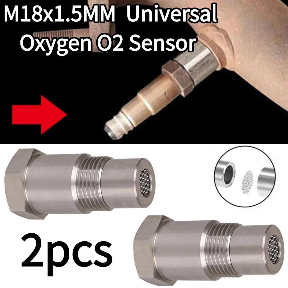 Lambdasonde 2PCS M18x1,5MM Auto Universal Sauerstoff O2 Sensor Spacer Adapter