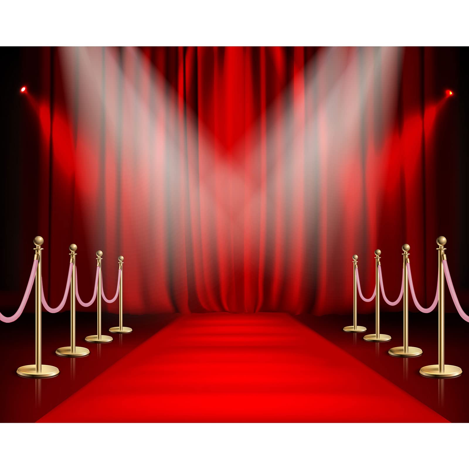 Snapklik.com : FVIEXE 4 Pack 5 Feet Pink Velvet Stanchion Rope, Crowd ...