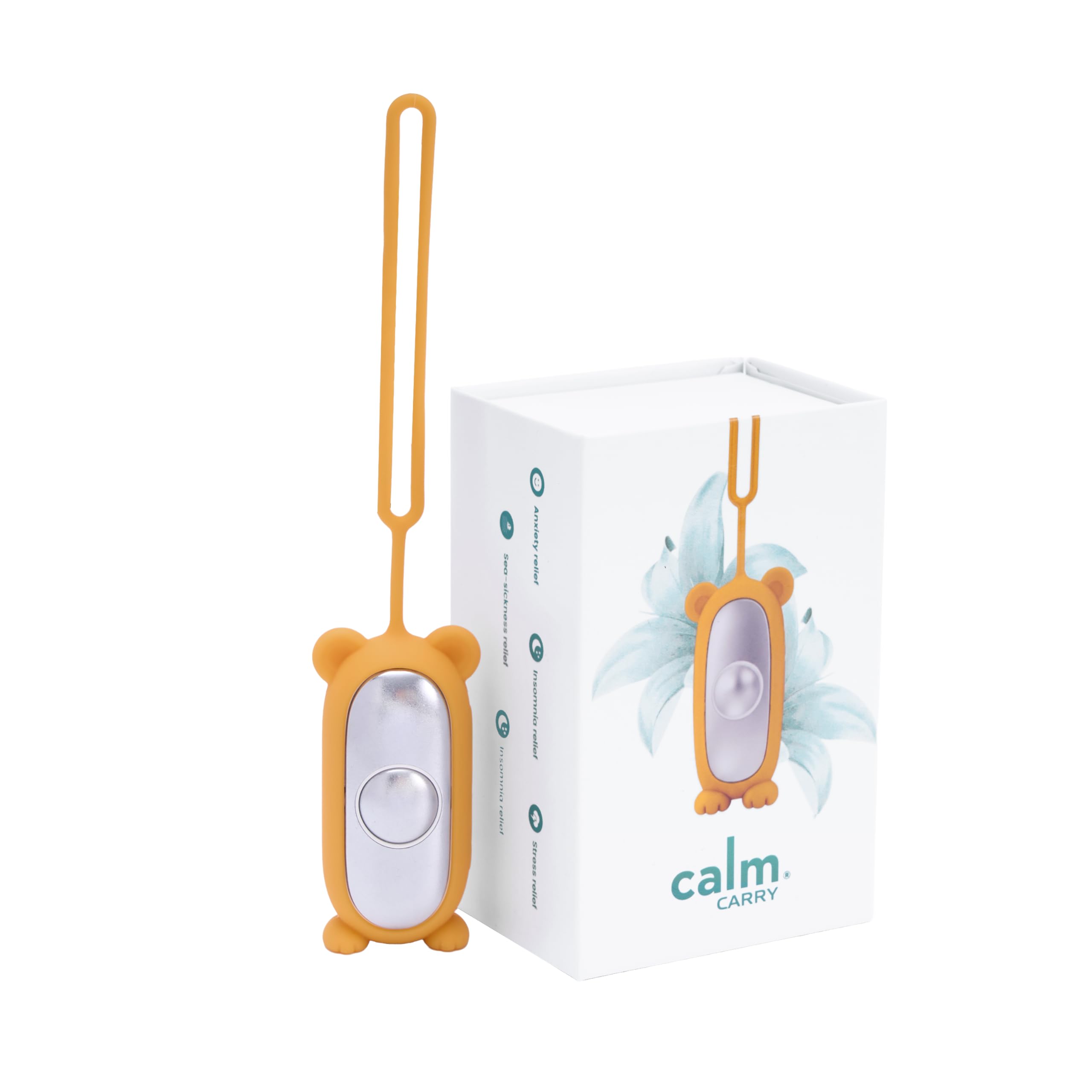GLOWCO CalmCarry Bär Form Kinder Einschlafhilfe Gerät - Handheld Mikrostrom Entspannungswerkzeug, Unterstützt Ruhe, Fokus & Sanfte Entlastung, USB Wiederaufladbar, Tragbares Wellnessgerät für Kinder