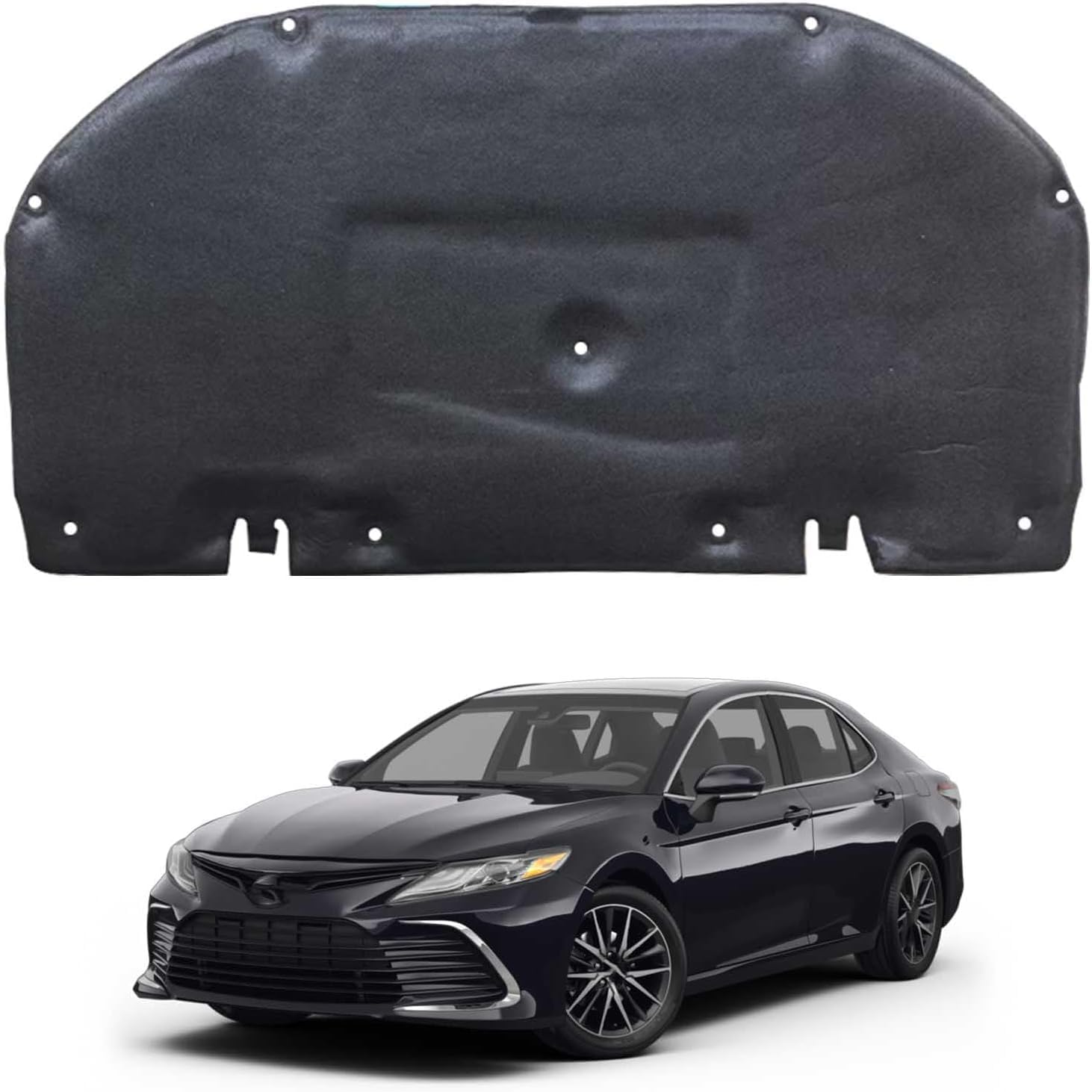 Almohadilla aislante de capó para Toyota Camry 2018-2024: soluciona ruidos y calor del motor
