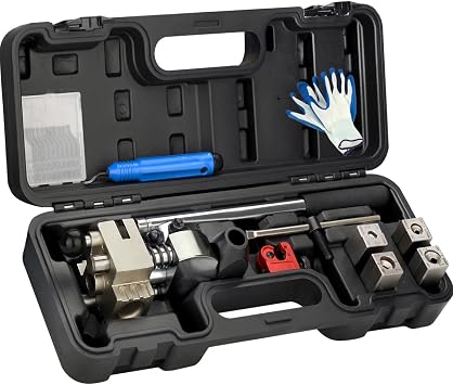 Brake Line Flaring Tool Kit 45 Single/Double Flare for 3/16-3/8 Tubing