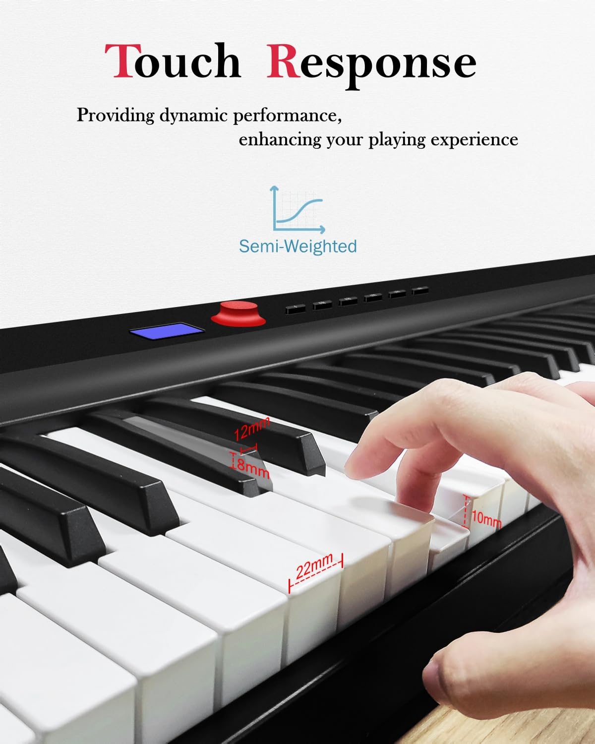 Amazon.com: Longeye Foldable Piano Keyboard 88 Key Folding Piano 