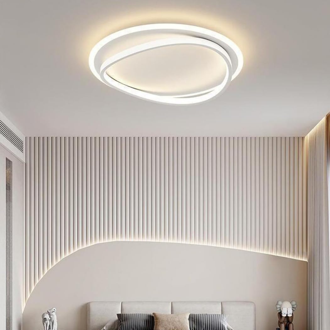 Kreatywna Spersonalizowana Lampa Sufitowa Stylowe Lampy Sufitowe LED Do Pokoju Nowoczesne, Minimalistyczne Oświetlenie Domowe Eleganckie, Trójkolorowe Lampy Panelowe Do Salonu, Kuchni, Biura KNBVFHG