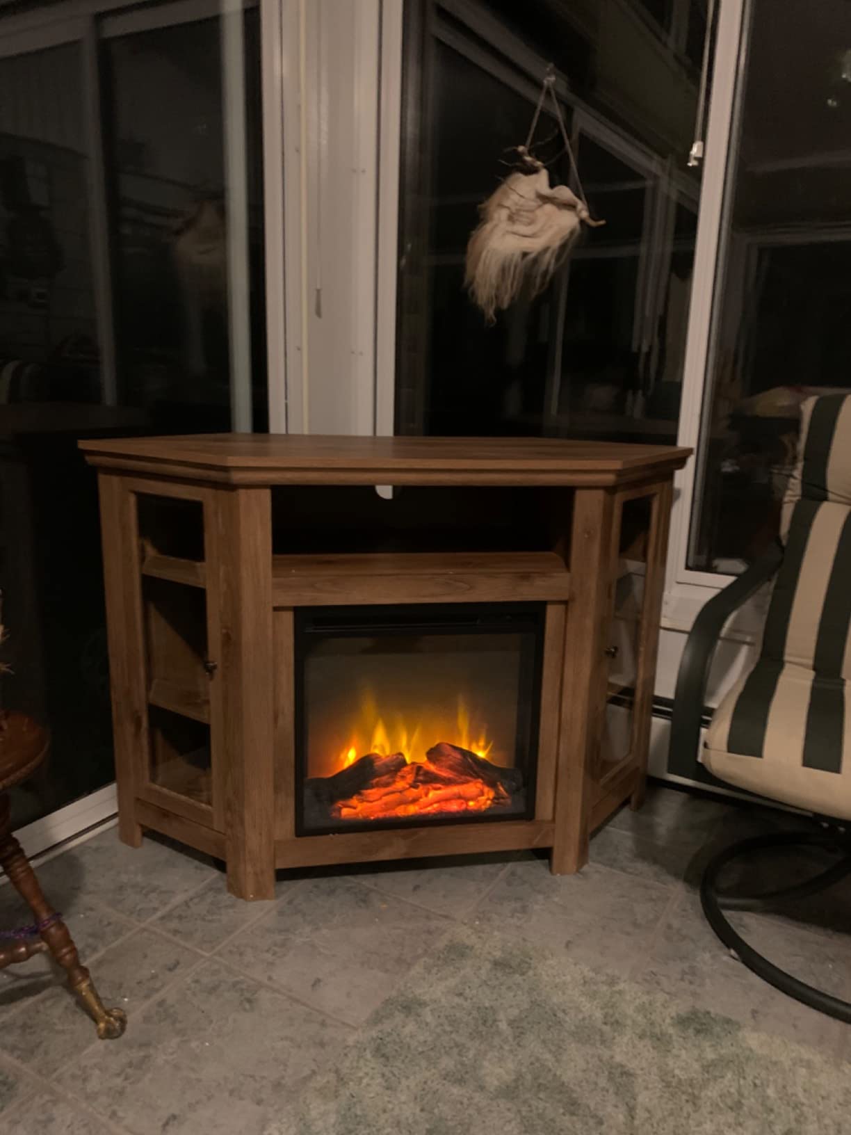 46/mo Finance Walker Edison Alcott Classic Glass Door Fireplace