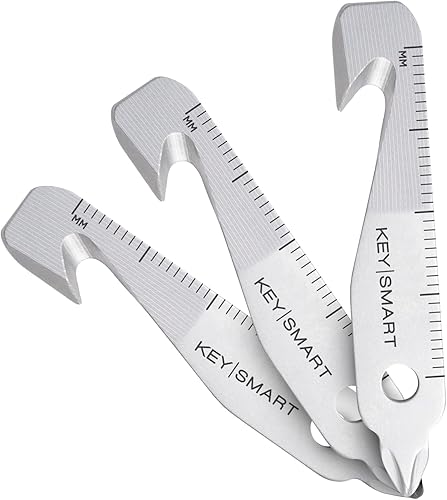 KeySmart Llavero multiherramienta - Herramienta multiusos 5 en 1 con abridor de cajas, regla, barra de palanca, destornillador Phillips y cabeza KeySmart Llavero multiherramienta - Herramienta multiusos 5 en 1 con abridor de cajas, regla, barra de palanca, destornillador Phillips y cabeza