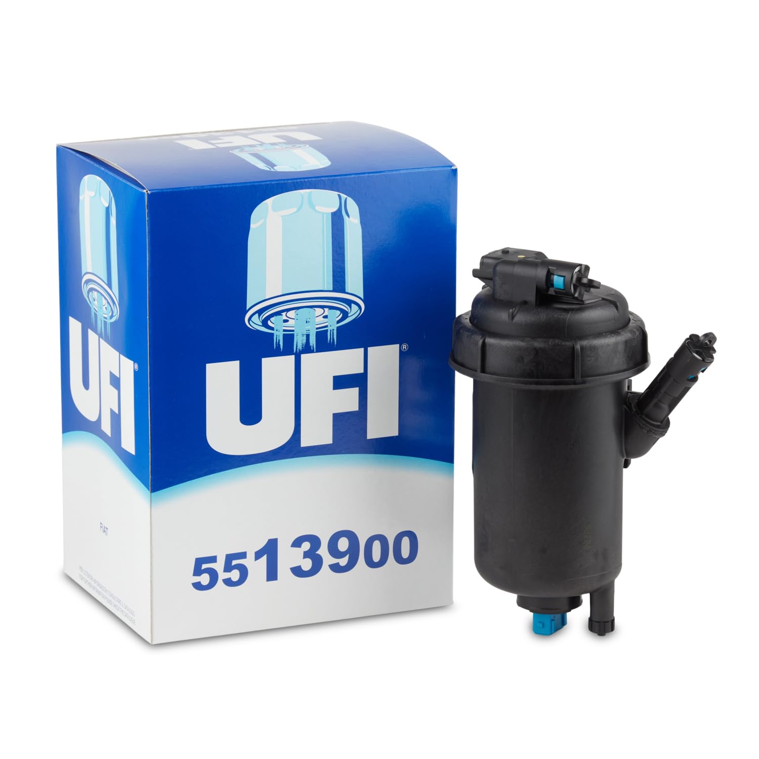UFI Filters, Filtro Gasoil 55.139.00, Filtro de Combustible Diésel de Recambio, Apto para Coches, Apto para Modelos de Fiat Croma, Fiat Punto, Fiat Panda y Fiat Egea