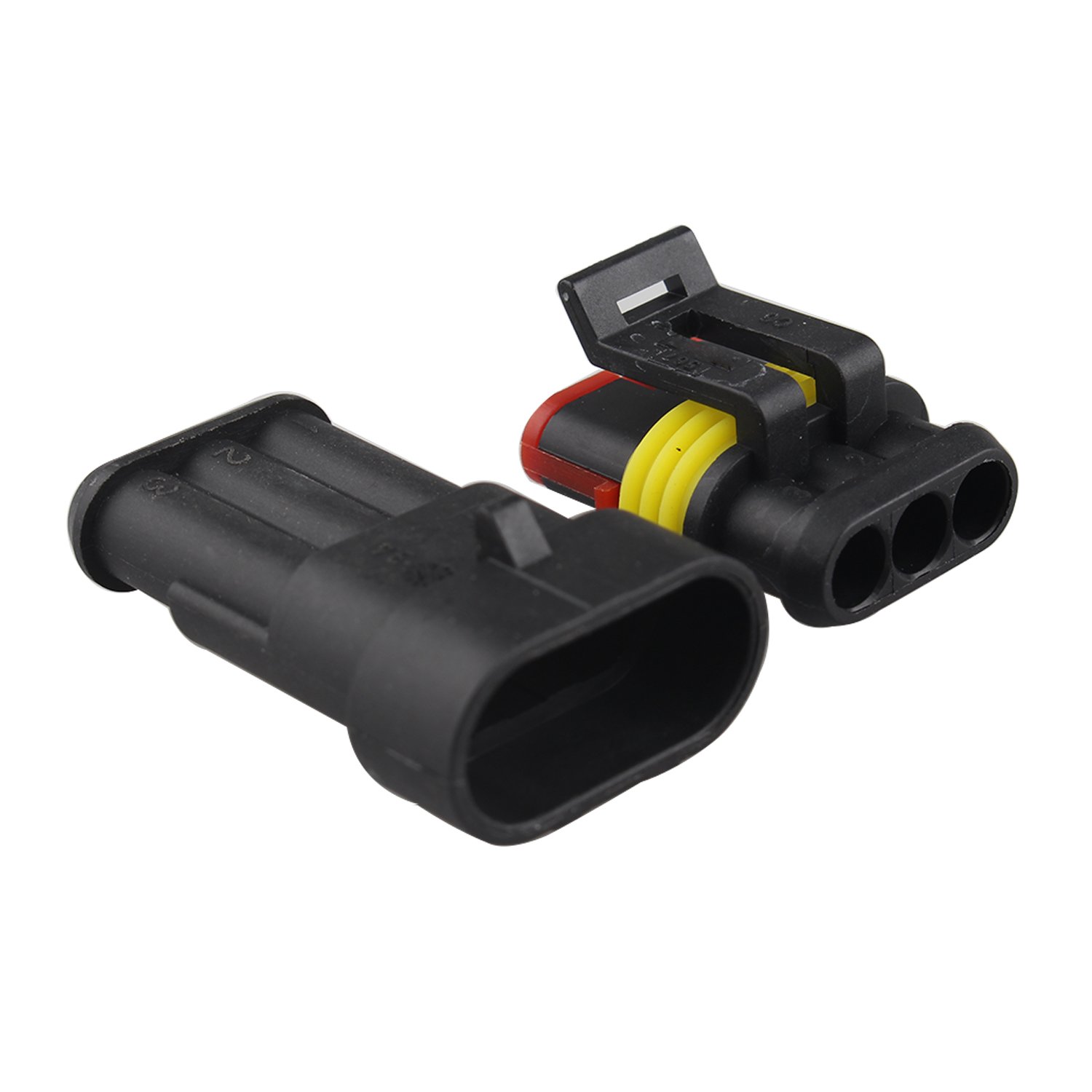 Connettore Elettrico Auto - 5 Set 4 Pin, In Nylon E Gomma Siliconica, Per Moto, Barche E Veicoli Connettori Elettrici Impermeabili - Foto 11