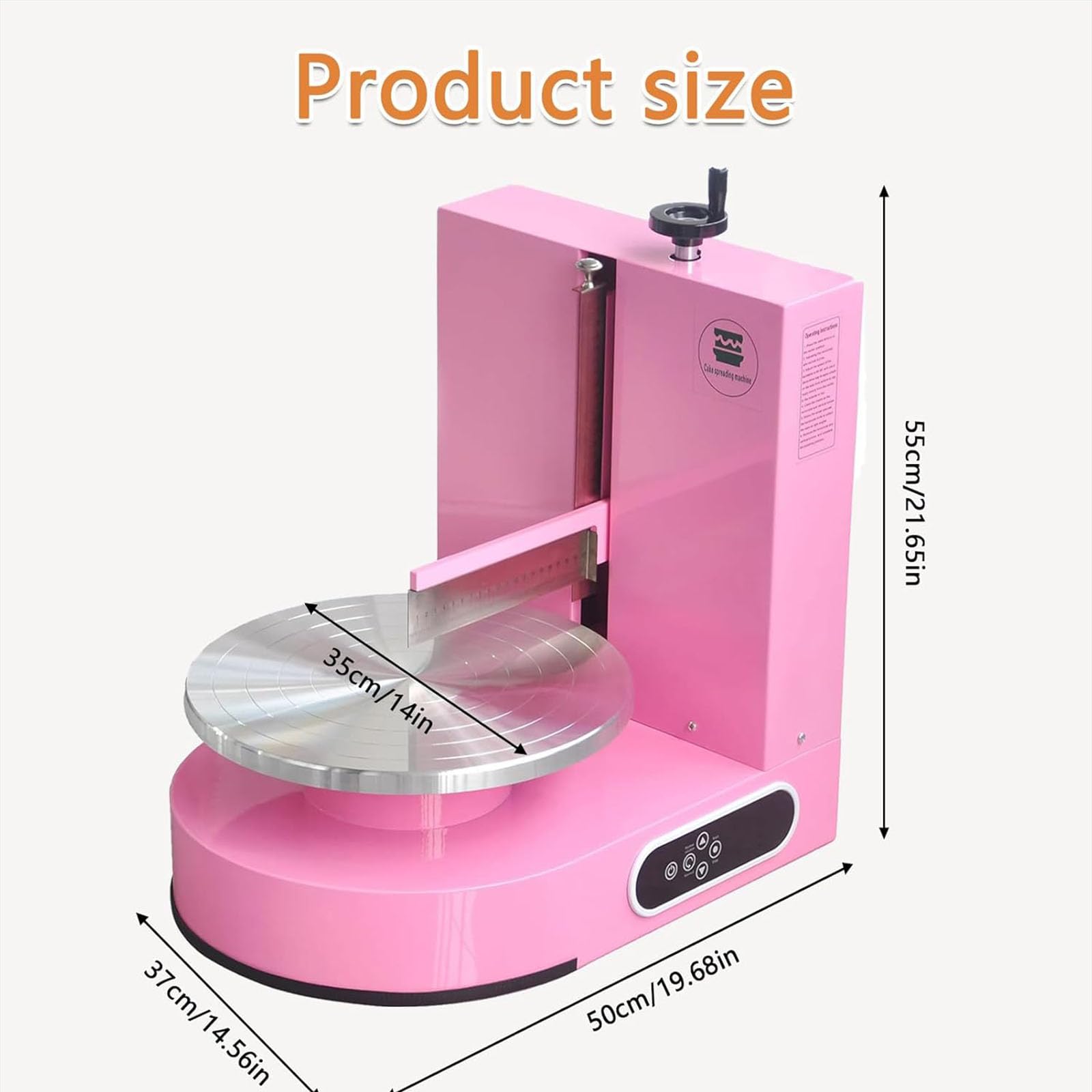 Máquina para Hacer Glaseado de Tartas de Cumpleaños Raspador Tartas Ajustable Ajustable Untar Cubrir Crema Pasteles Raspador Tartas Ajustable 4 a 12 Pulgadas,002