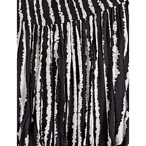 Mud Pie Women's Black Tie Dye Kristin Off-The-Shoulder Top, Small/Medium #TOP2