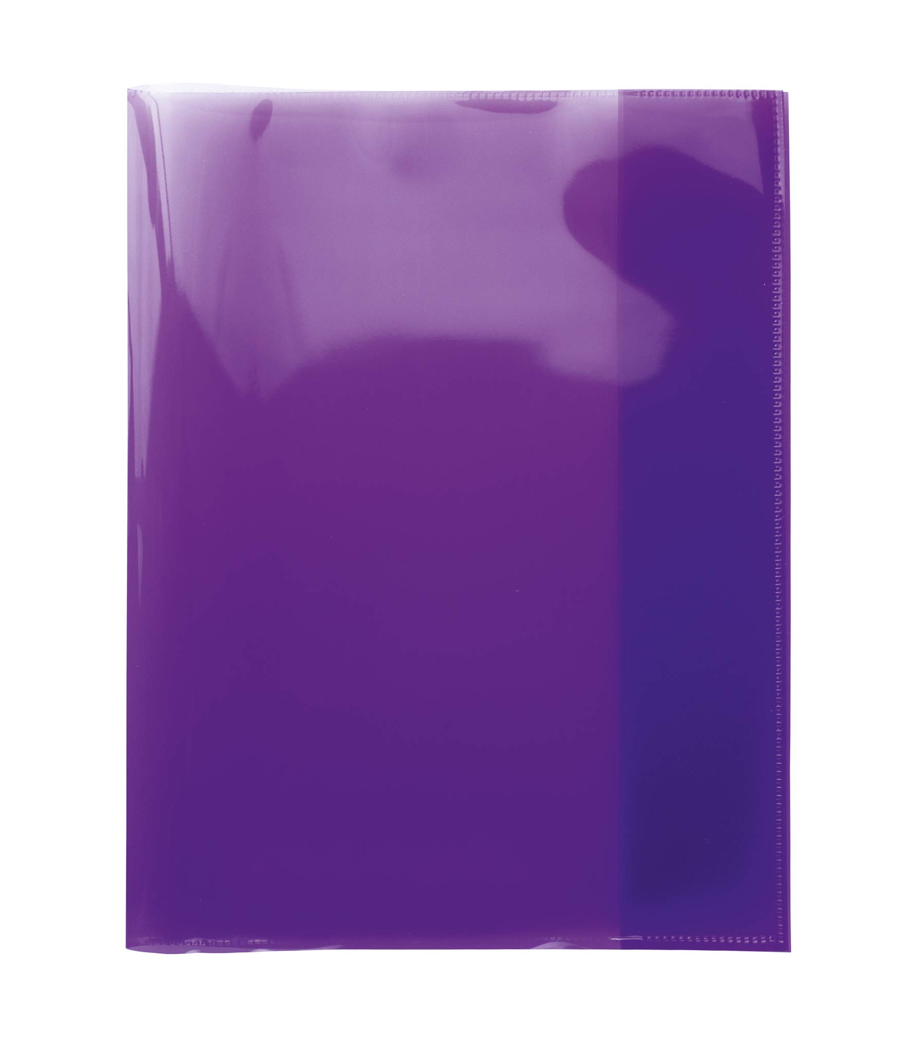 HERMA 19628 Notebook Covers Quart Transparent Book Covers Made of Durable, Wipe-Clean and Extra Thick Polypropylene Film Set of 10 Exercise Book Covers for School Books Purple/Purple