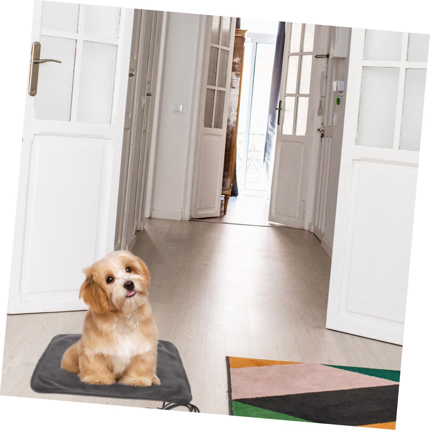 UKCOCO Tapis Chauffant USB pour Animaux, Coussin de Couchage en Polyester