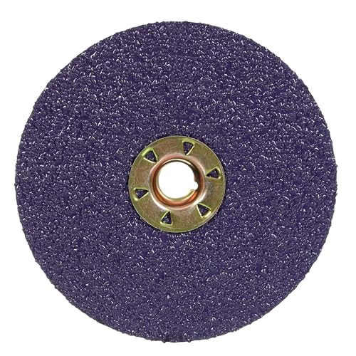 Image of 3M Cubitron 3 Fibre Disc 1182C, 36+, TN Quick Change, 4-1 /2 in, Reduce Changeout, Productivity, Use on Mild or Carbon Steel, for Beveling, Heavy Grinding, Weld Removal, Flame Cut Smoothing, 25 /Bag