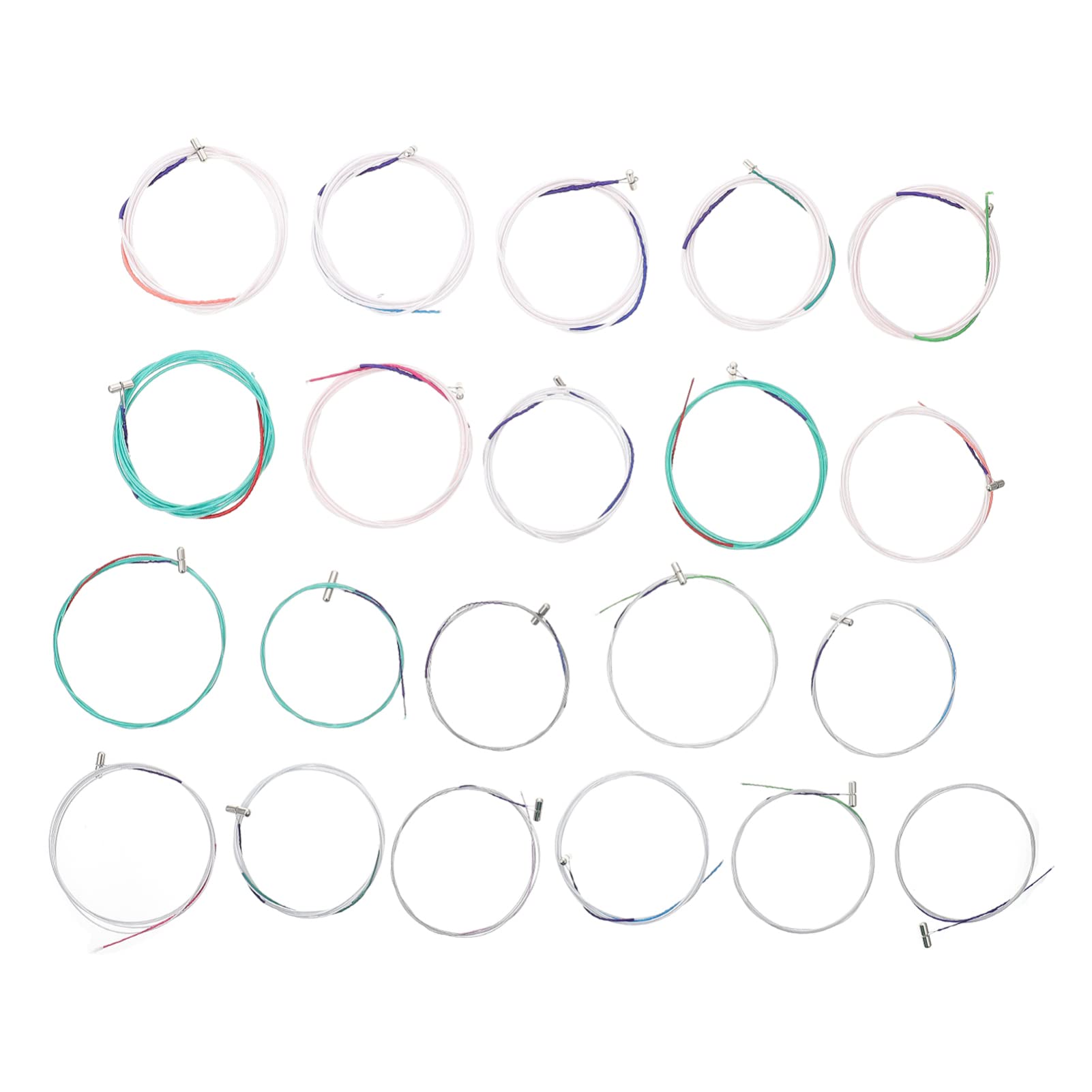 MilistenString Universal 21pcs Chinese Guzheng Strings Professional Nylon Guzheng Wire Music Accessories Universal Tools Universal Instruments String Instruments