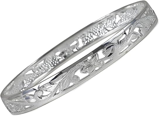 【手彫り】 ハワイアンジュエリー バングル シルバー Hawaii購入 手彫り】Hawaii購入 ハワイアンジュエリー バングル シルバー