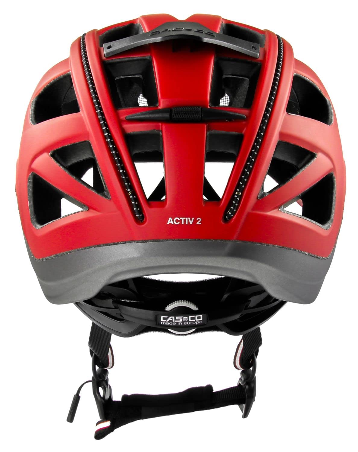 Casco Activ 2 Fahrradhelm - Rot-Anthracite mat, Kopfumfang:52-56 cm