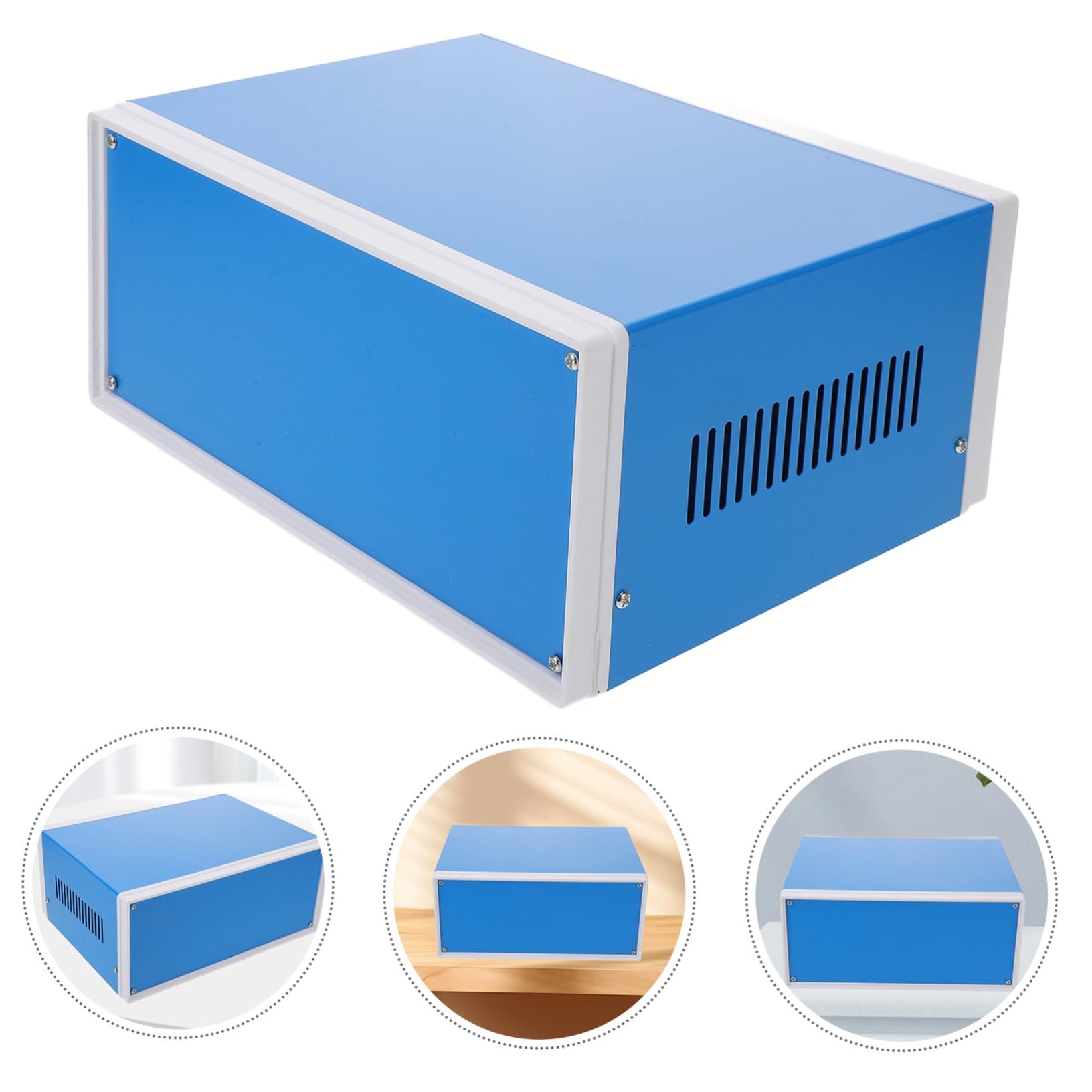 Scatola Elettrica in Metallo Blu 110x250x190mm per Piccoli Terminali e Scatole di Segnale, Facile da Posizionare e Sollevare, per Stazioni della Metropolitana e Aeroporti