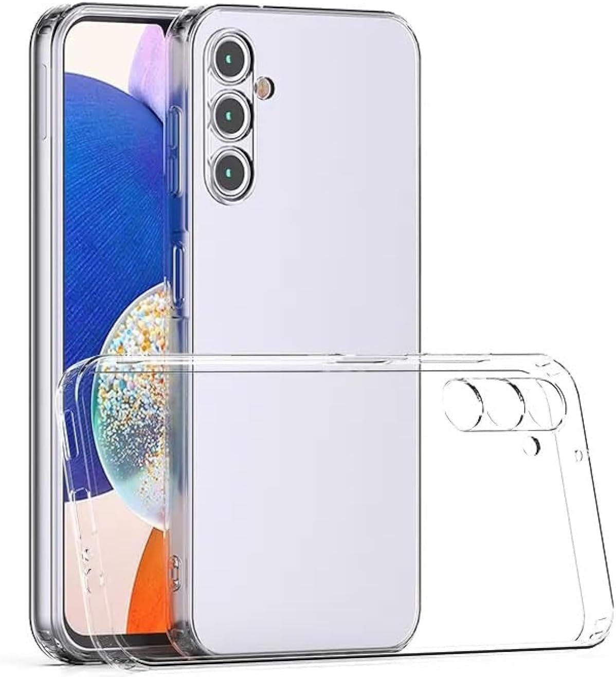 ZEGE Crystal Clear Samsung Galaxy A35 Case, Samsung A35 Case, Ultra-Thin Slim Fit Flexible Rubber Phone Cover Compatible for Samsung Galaxy A35 Case (Clear)