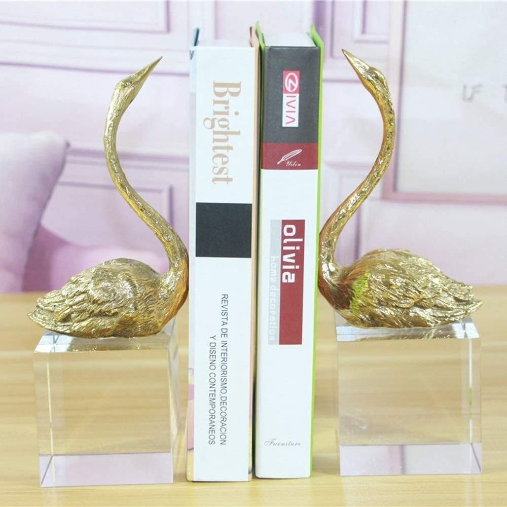 Serre-livres cygne en cristal, cadeau idéal pour bibliothèque