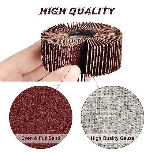 Palawaik DRILL SANDER ATTACHMENT Abrasive Flap Wheel Sander Set thumb #2