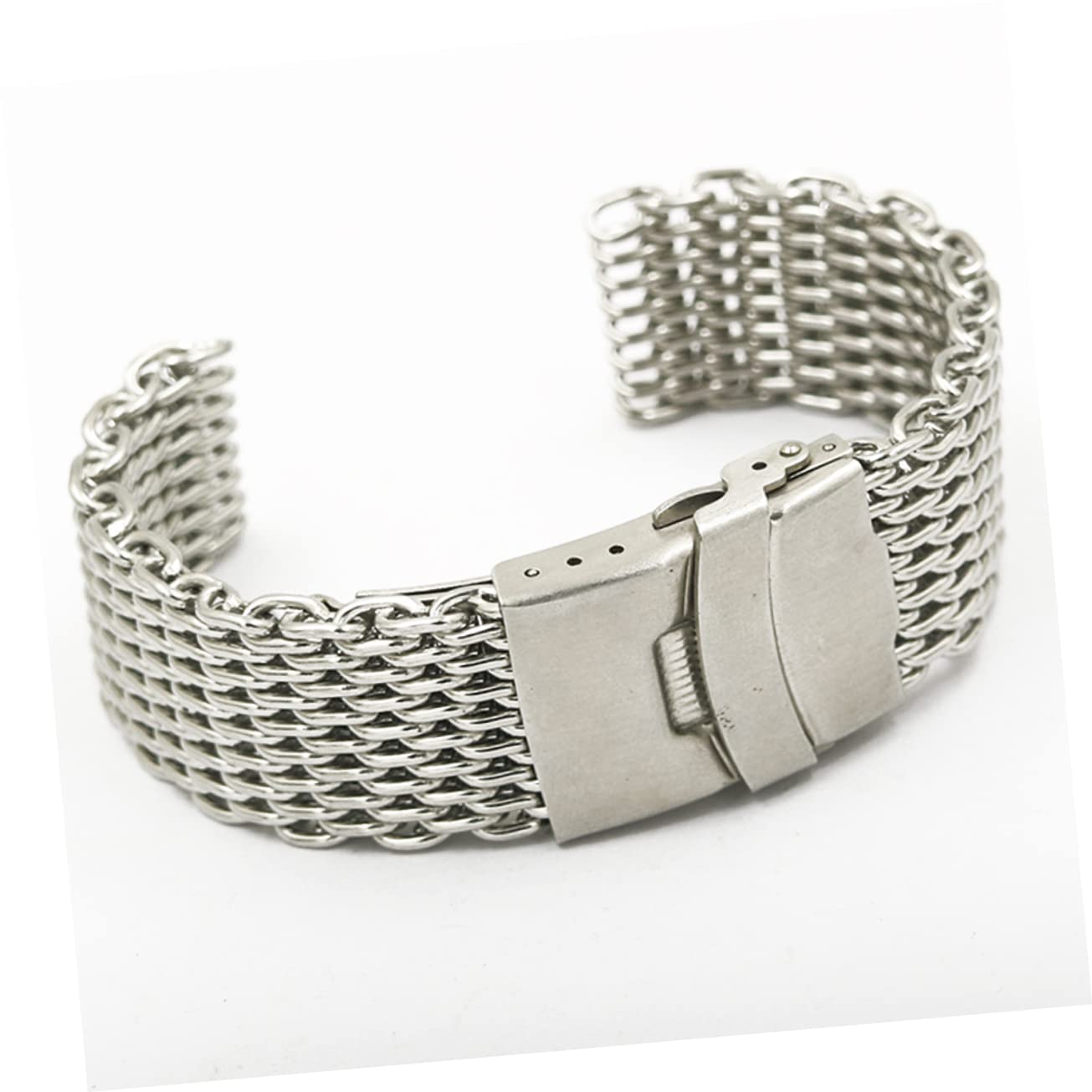 Metal Watch Band Watch Zastąpienie Pinów Pins Pins S For Men Smartwatch IWC Mesh WatchBnad Shark Silver