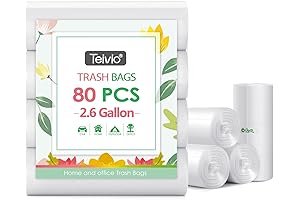 2.6 Gallon 80 Counts Strong Trash Bags: The Ultimate Solution for Small Spaces