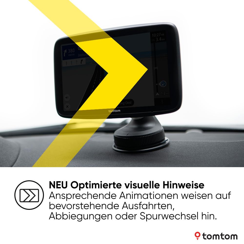 TomTom Navigationsgerät GO Superior (7 Zoll, Stauvermeidung Dank TomTom Traffic, Karten-Updates Welt, schnelle Updates via WiFi, Verfügbarkeit von Parkplätzen, Kraftstoffpreise)