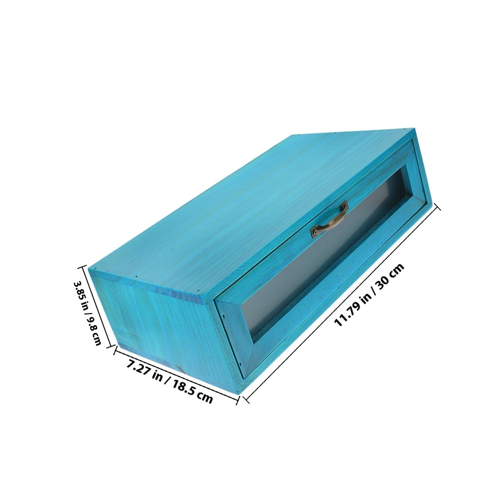 SEWACC Organizador de Maquillaje de Madera Cajón Único para Escritorio, Caja Decorativa para Tocador en Casa, Mantiene la Mesa Limpia Fácil Acceso
