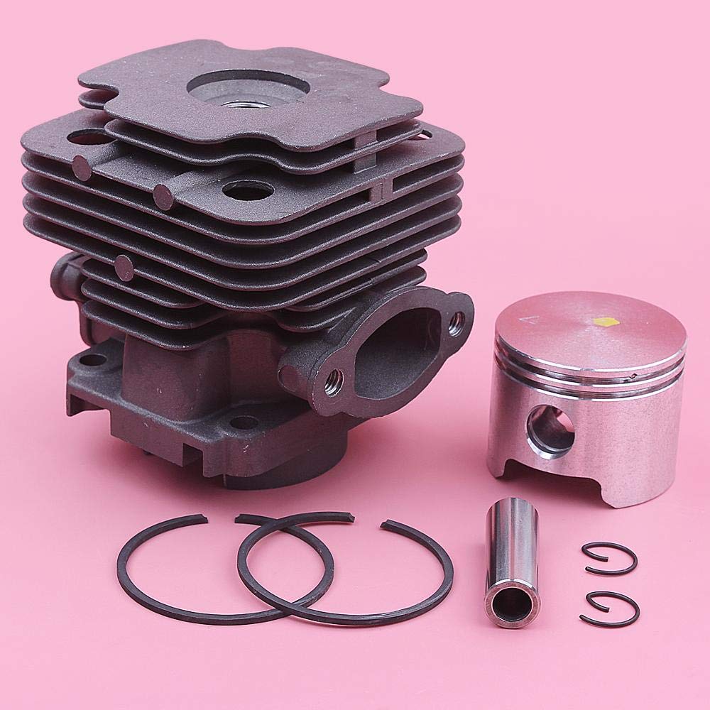 BAIJAC Kit de piñón de Anillo de pistón de Cilindro de 45 mm for el Kit de circlips for OLeo-Mac 753 753T EFCO 8530 Reemplazo de motosierras 61112035b, 6111 2035b