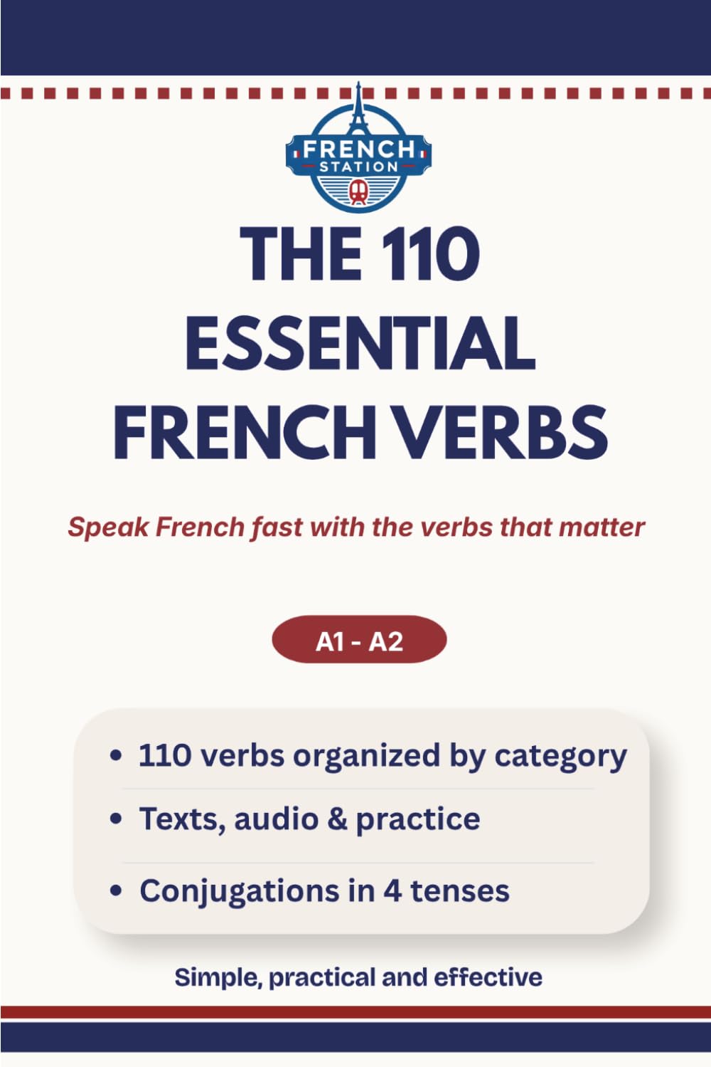 THE 110 ESSENTIAL FRENCH VERBS: Speak French fast with the verbs that matter