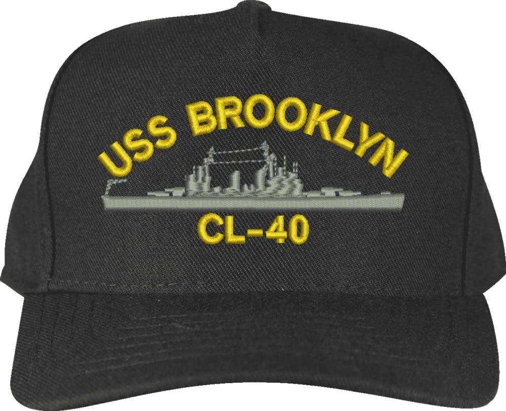 USS Brooklyn CL-40 Ship Custom Embroidered Cap