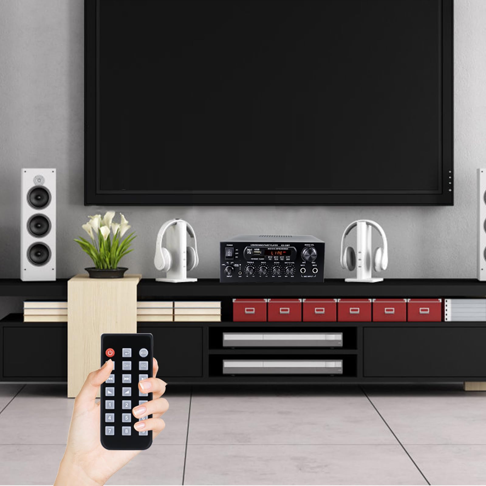 Amazon.co.jp: パワーアンプ Bluetooth オーディオサウンドアンプ