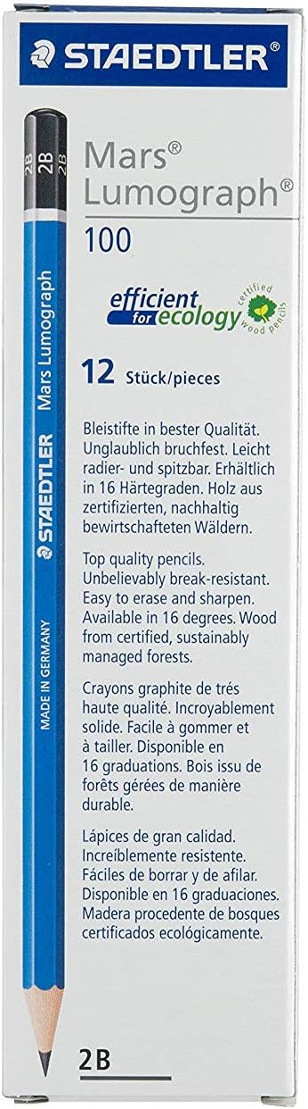MARS LUMOGRAPH PENCIL 2B - Box of 12