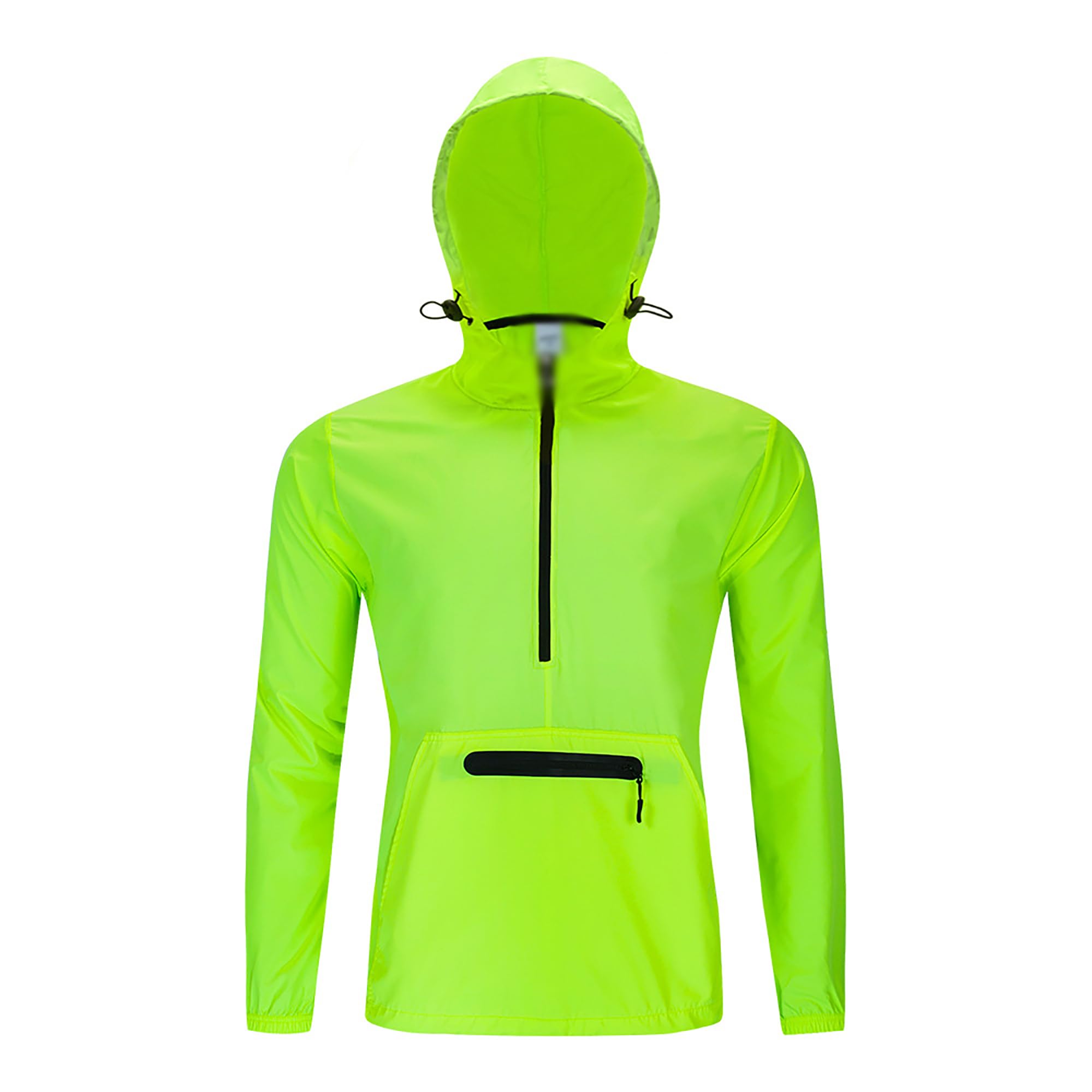 Chaqueta de ciclismo para hombre, Top de ciclismo hombre, Chaqueta de Lluvia Reflectante con Capucha Bolsillo Trasero para senderismo, cortavientos, exteriores