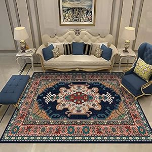 Perzische Stijl Super Zachte Flanel Antislip Tapijt 3D Afdrukken Woonkamer Slaapkamer Tapijt Woondecoratie Mat W11396…