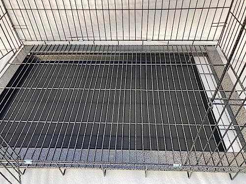 Image of Dog Trust Dog Cage Powder Coated Black Color Rust Proof Metal Folding Kennel Suitable for Large Size Breeds (36 inch Black cage)