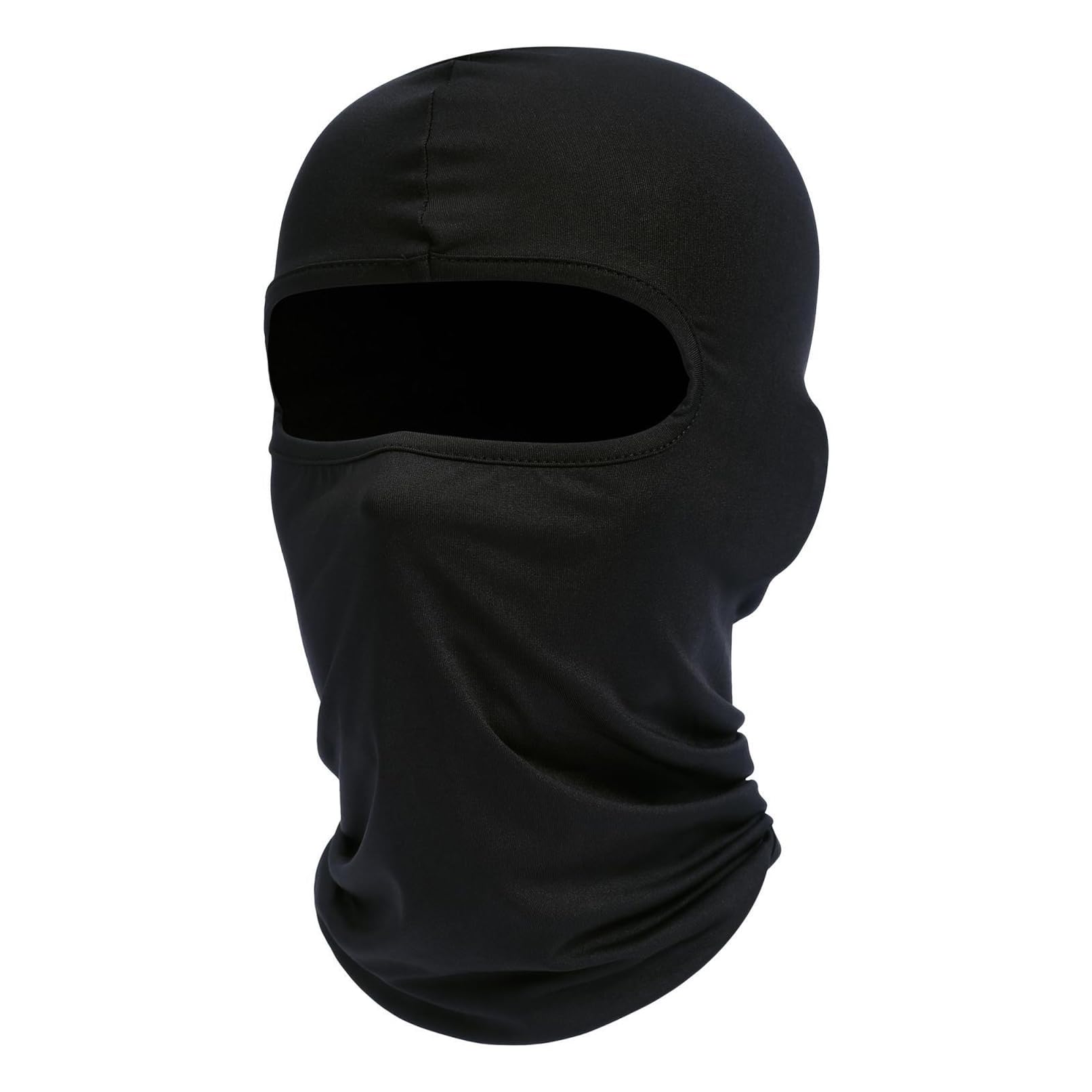 fuinloth Pasamontañas, Balaclava Protección UV, para Moto Esquí Ciclismo para Hombres y Mujeres - Negro