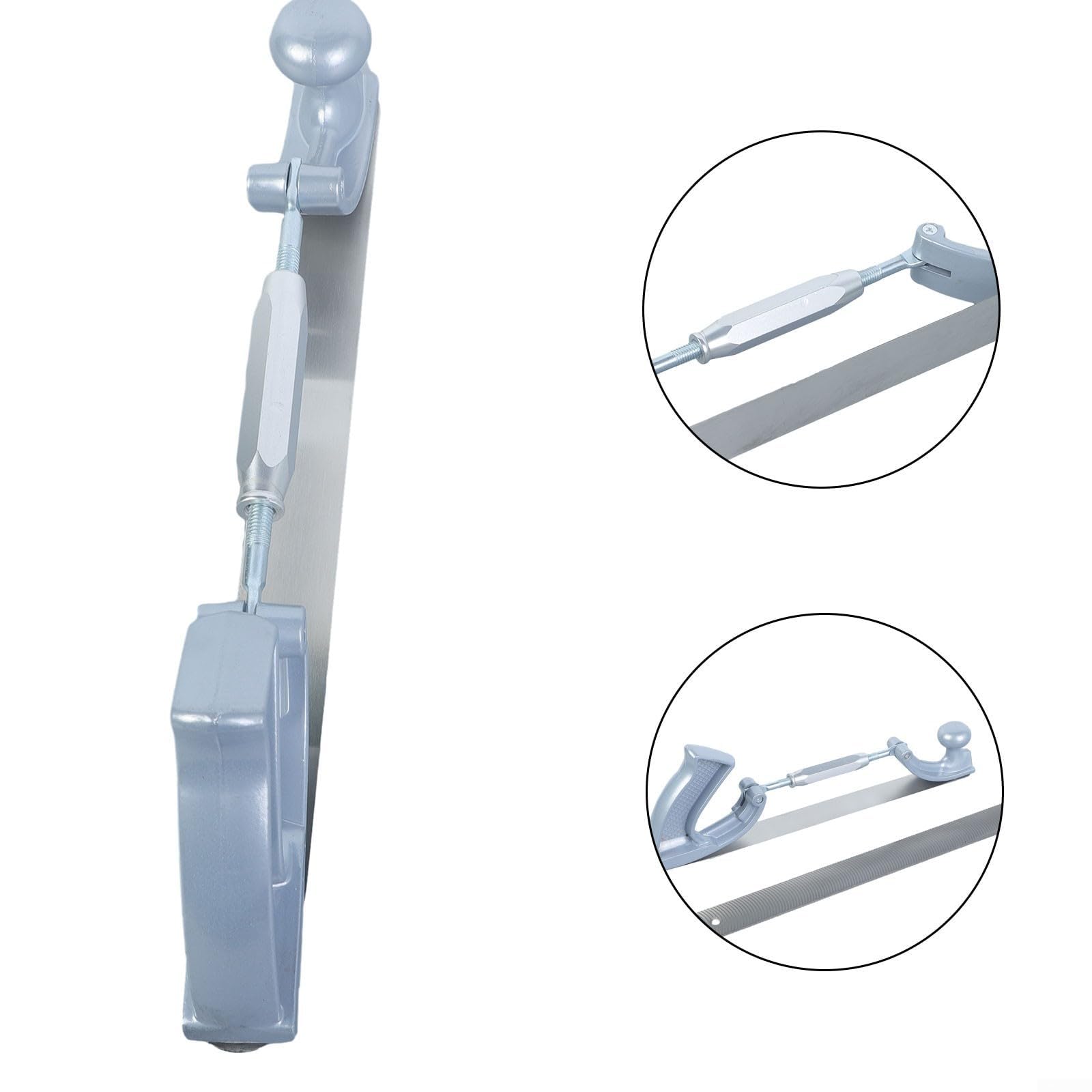 Set di lime professionali per il corpo, flessibile, regolabile, 35,6 cm, in acciaio curvo, con telaio regolabile per lucidatura e finitura del metallo
