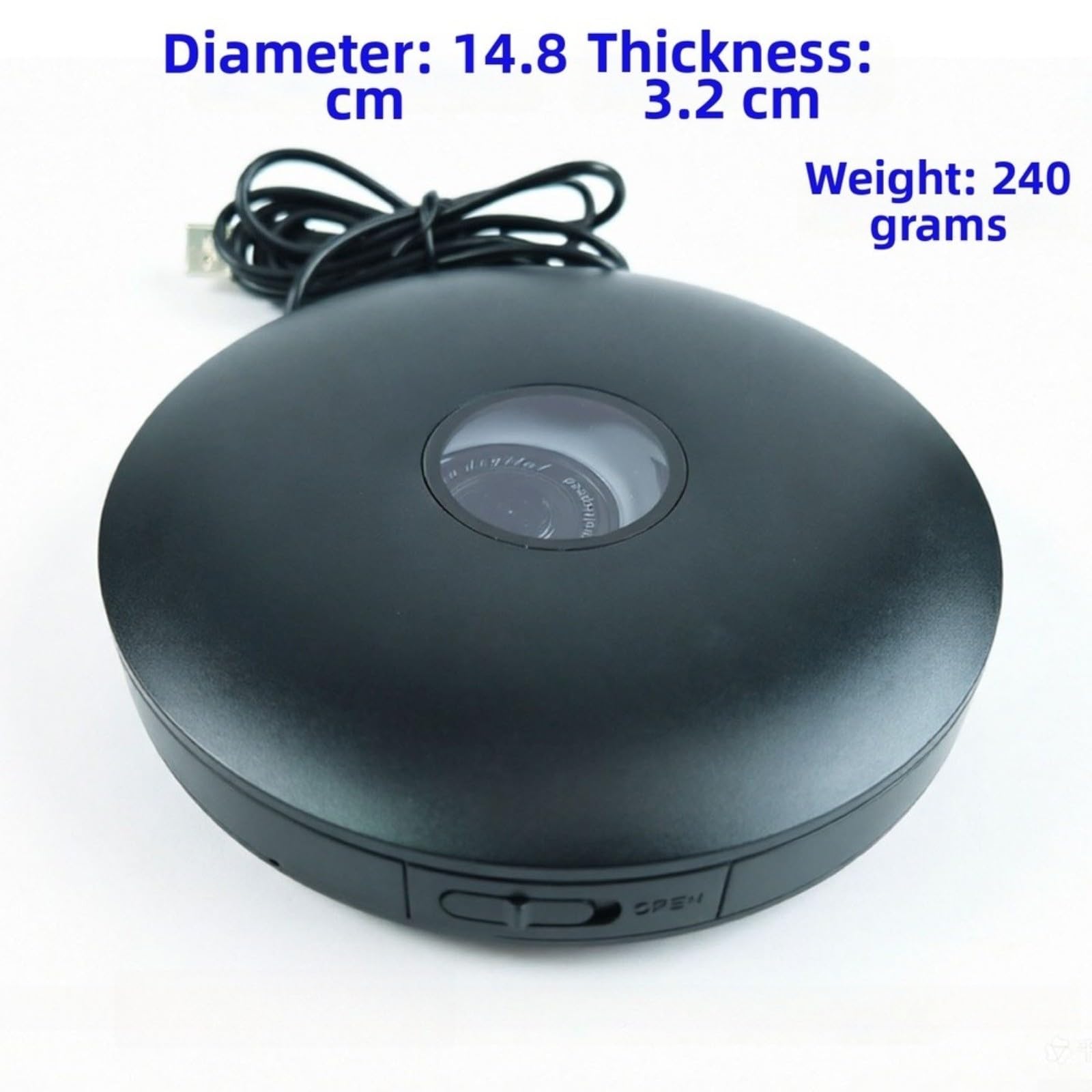 Lettore CD per auto in ABS, & play con qualità WAV senza perdite, compatto 16 x 16 x 4 cm, per tutti i veicoli, godimento musicale in viaggio