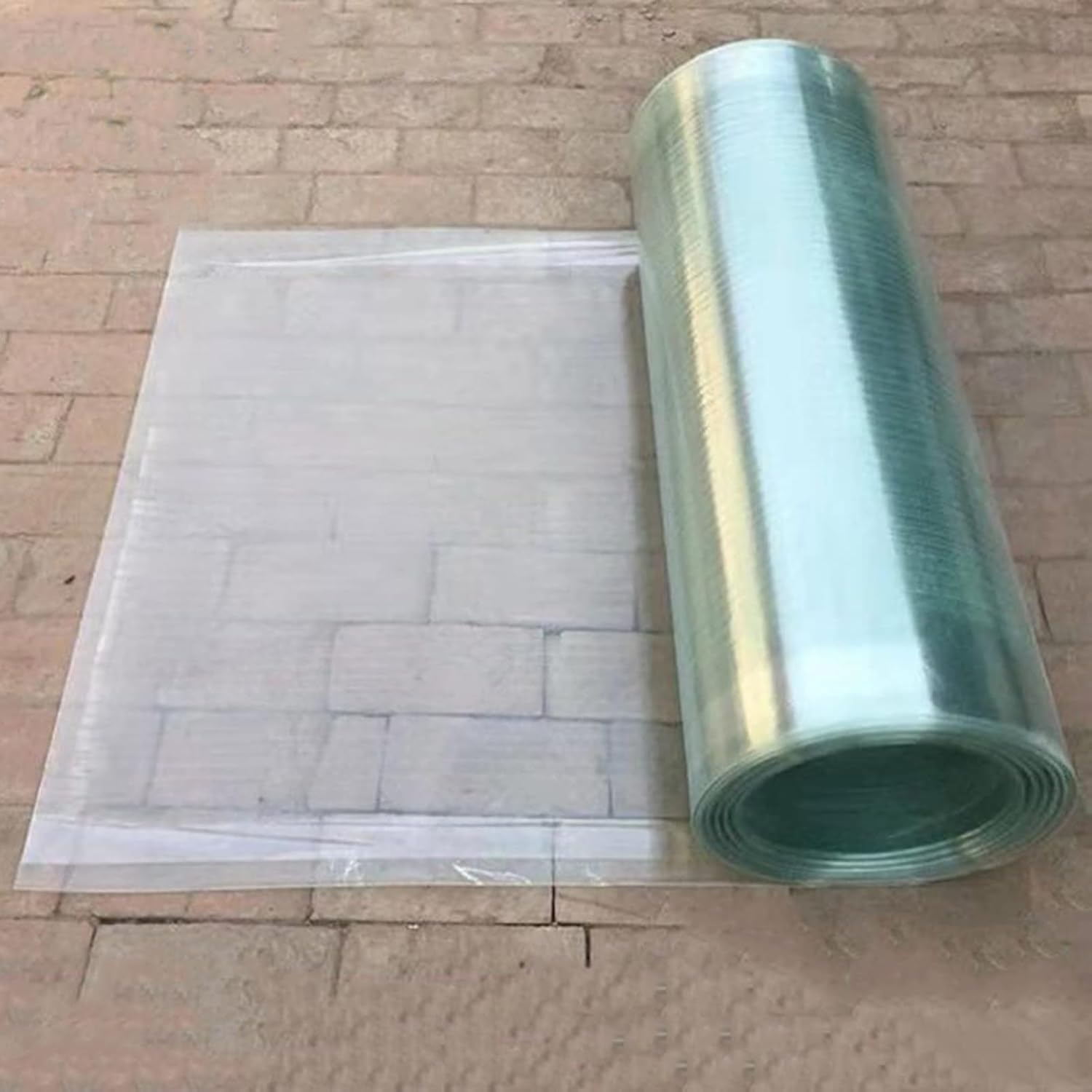 bujnie Polycarbonate Sheets Roof Sheets Fiberglass Lighting Sheet for Outdoor Use for Greenhouses, Pool Enclosures, Outdoor Canopies (1x2m/3.28x6.56ft)