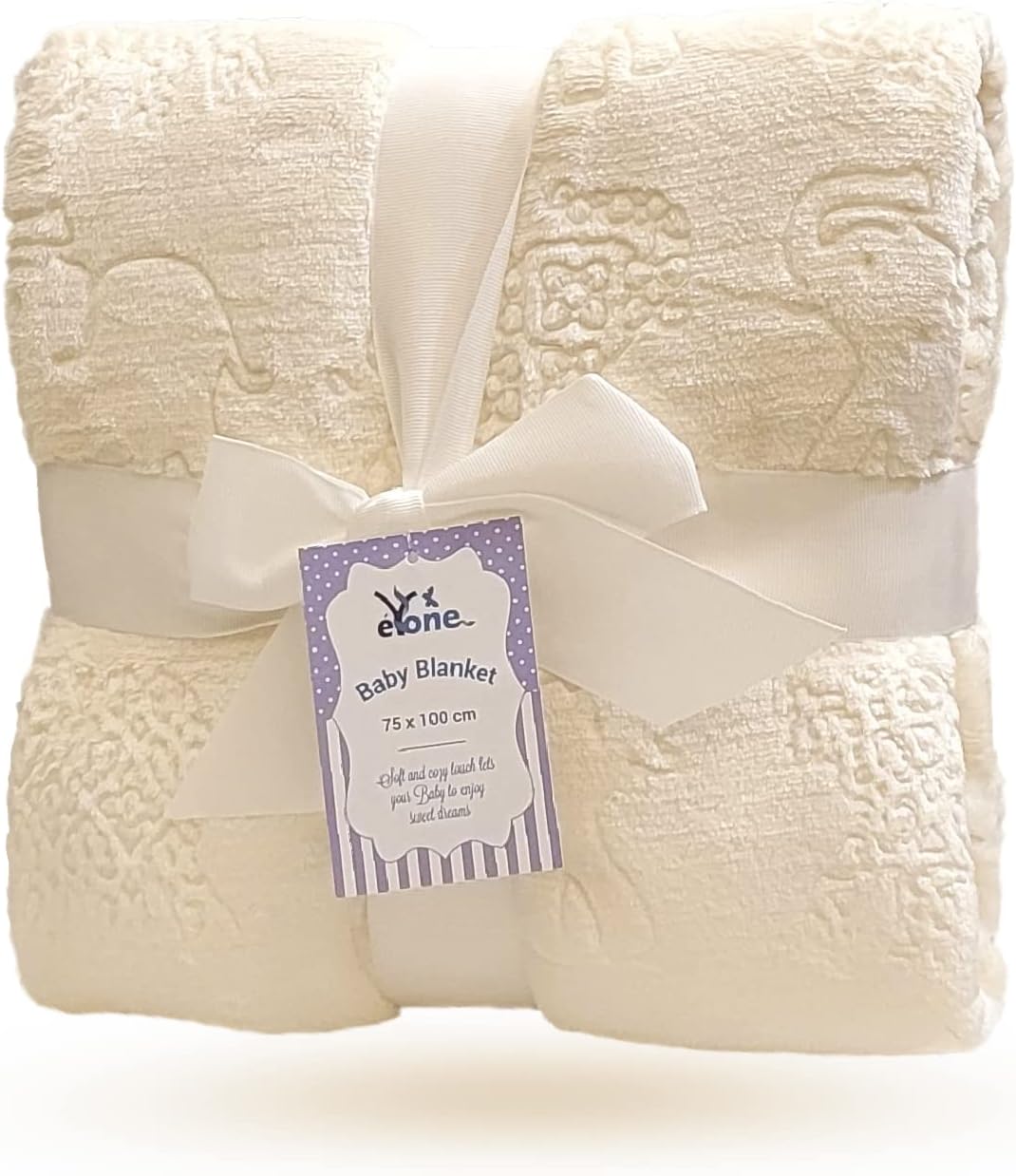 Receiving Warm Fleece Baby Blanket and Fluffy Embossed for Babies from