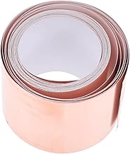 Hohopeti Violão 1 Rolo De Folha De Cobre Para Guitarra Fita Adesiva Para Solda Fita De Cobre Condutora Fita De Cobre Condutora Fita De Reparo De Guitarra Fita De Blindagem Papel De Folha De