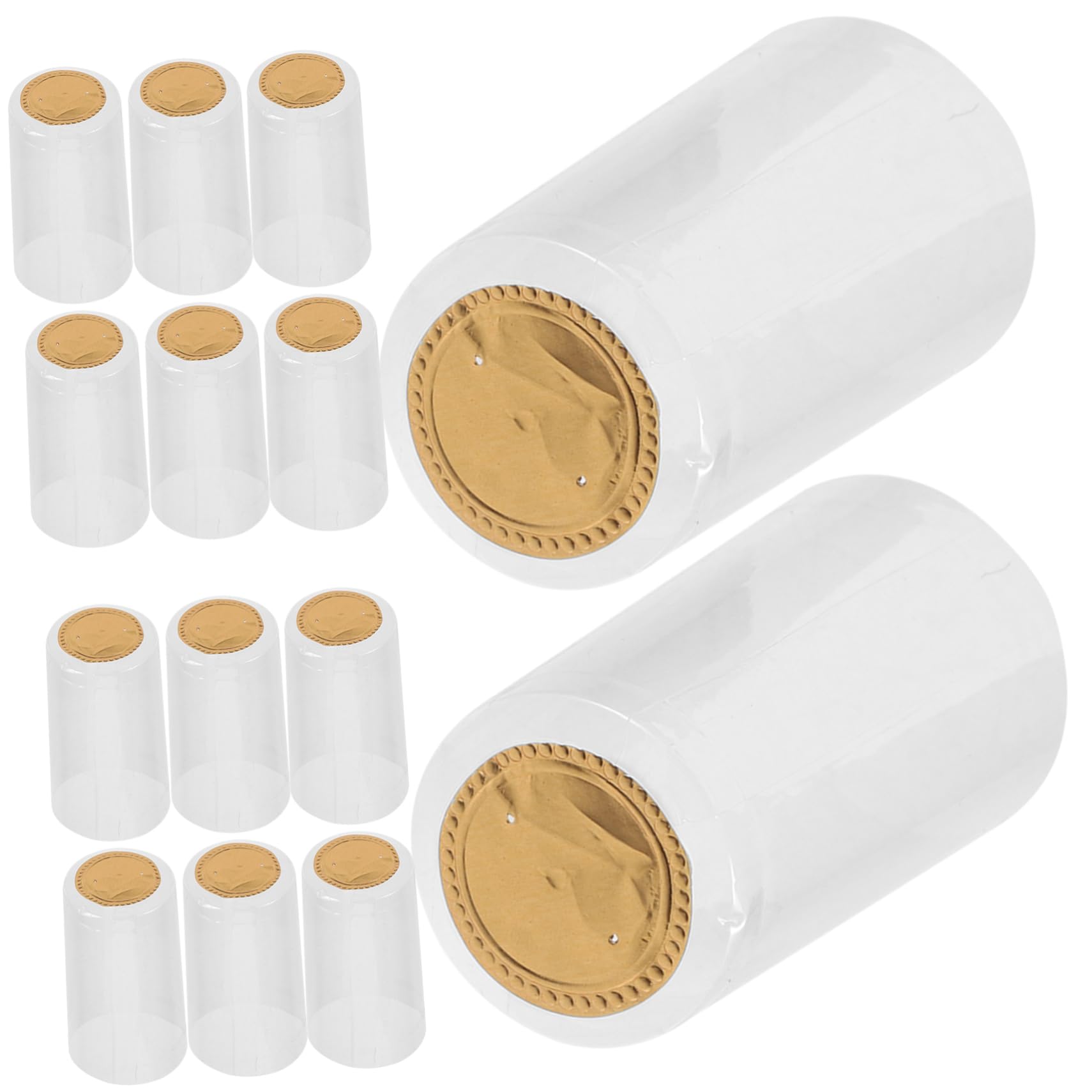 SOLUSTRE Heat Shrink Capsules for Wine Bottles 100pcs Wine Bottle Sealer Wine Corks for Wine Bottles Bottle Heat Shrink Seals Wine Cap