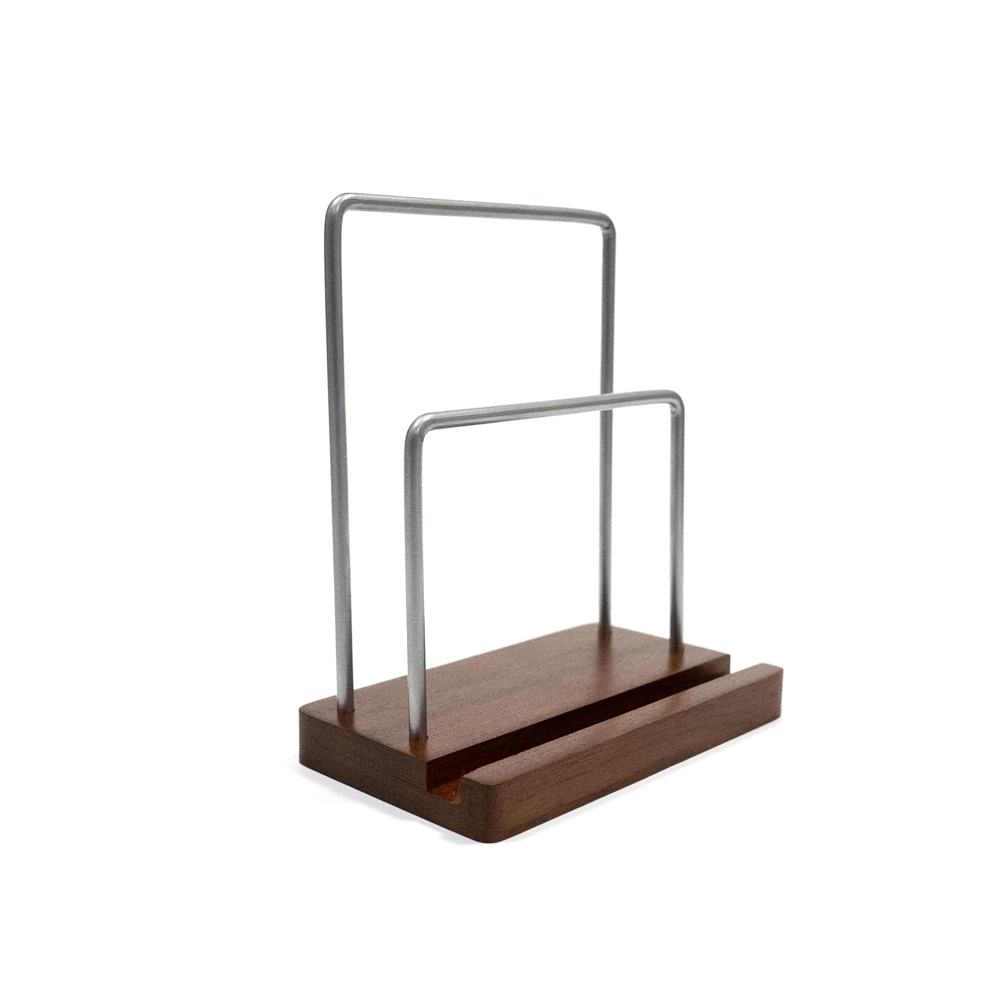 Maison & White Vinyl LP Display Stand Walnut | Record Holder | Tabletop or Wall Mounted | Photo CDs Artwork | M&W