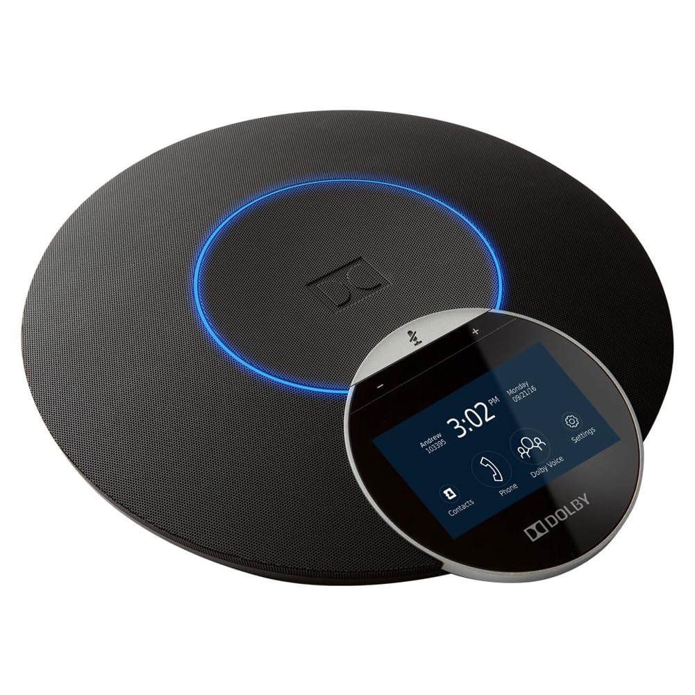 Dolby IP Conference Station - Cable - Desktop - VoIP - Speakerphone - 1 x Network (RJ-45) - PoE Ports - Color - SIP, DHCP, SNTP, RTCP, LDAP, TLS, SRTP Protocol(s)