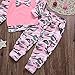 Happy Town Baby Boys Girls Family Clothes Long Sleeve Camouflage Leopard Top and Pants Outfits Set Autumn Clothing (Pink, 6-12 Months)