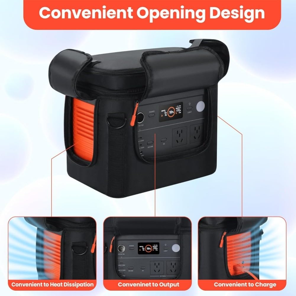 Borsa per il trasporto, per centrale elettrica Jackery 1000 V2, custodia e borsa per il trasporto per alimentatore, borsa per il trasporto per centrale elettrica portatile