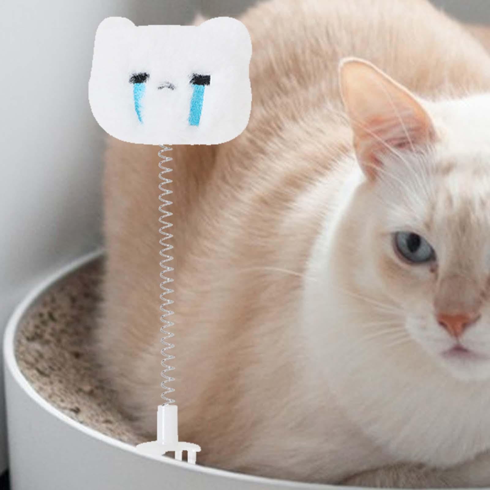 de burlas de gato | Diseño enchufable con cabeza de felpa para gatos, juguete de interior para amigos, familiares, colegas, dueños de gatos | juguete de interior para amigos, familiares, colegas, dueños de gatos