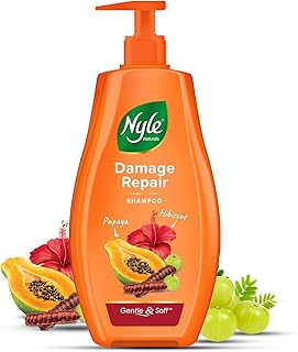 Nyle Naturals Damage Repair Anti Hairfall Shampoo, With Shikakai And Hibiscus, Gentle And Soft Shampoo, Ph Balanced And Pa... Price In India