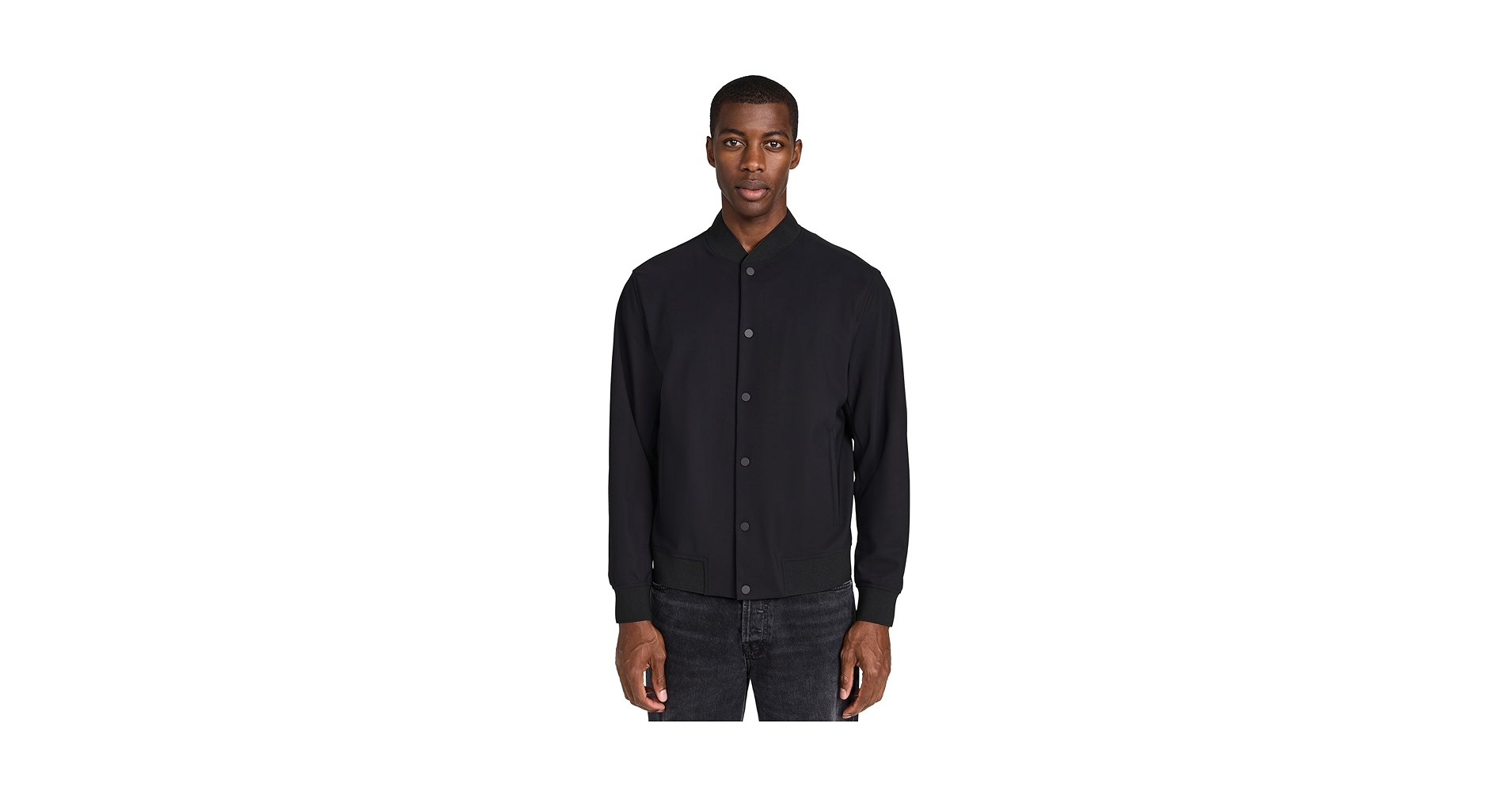 Theory Men's Precision Ponte Murphy Jacket, Black, S at