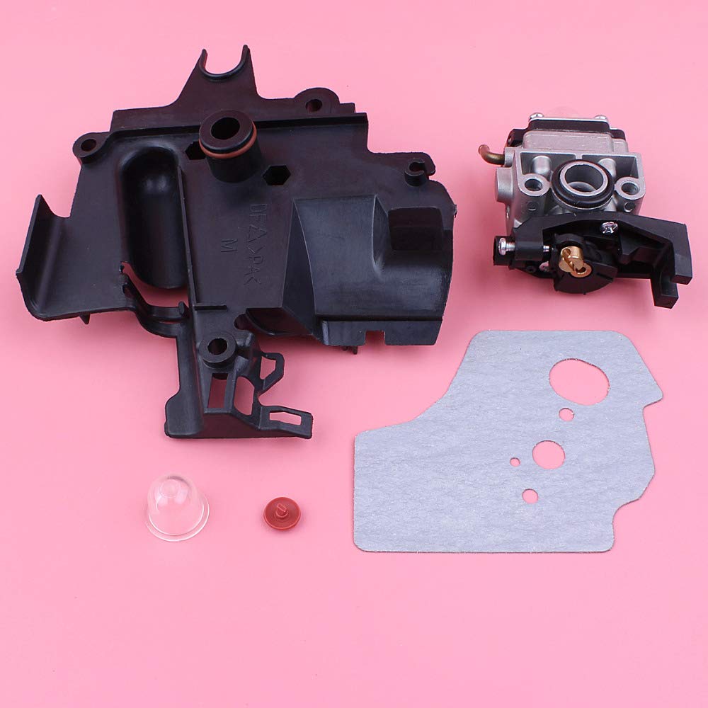 Kit de comprobación la junta del carburador, cubierta y bombilla cebado, Adecuado para el motor cortacésped GX35 HHT35S GX 35